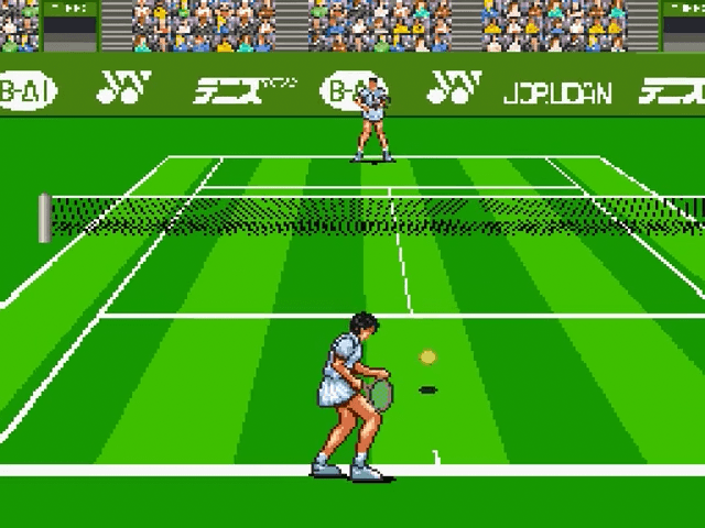 Date Kimiko no Virtual Tennis screenshot 3 for Super Famicom